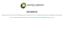 Tablet Screenshot of leonorcarrinho.com